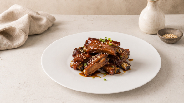 Costillas de cerdo con salsa de soja: receta al horno tierna y sabrosa