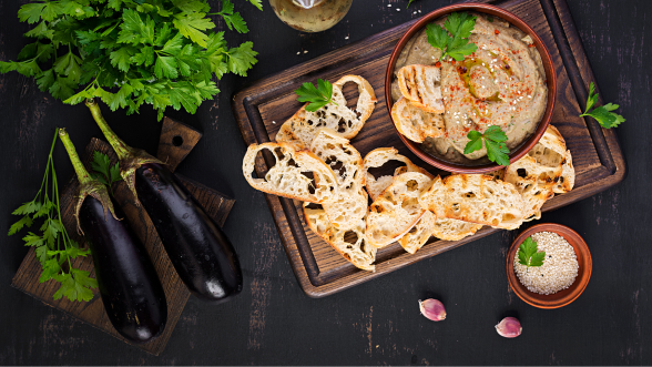 Baba ghanoush o crema de berenjenas: receta fácil y auténtica