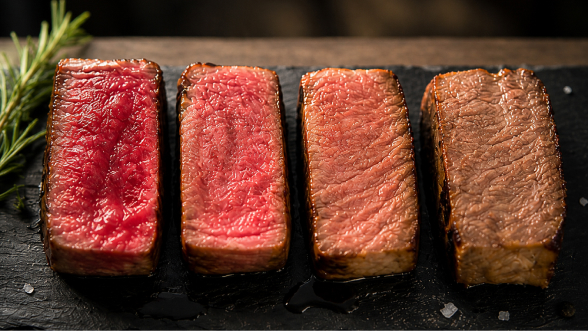 Cómo cocinar carne: bleu, saignant, à point, bien cuit