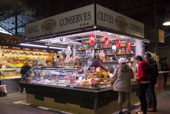 La parada Oliver Graus en el mercado de la Boqueria